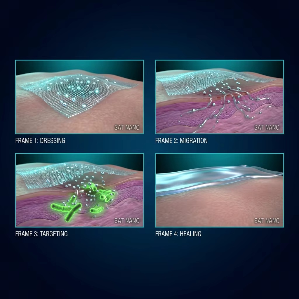 القصة المصورة للجسيمات الفضية النانوية للتطبيقات الطبية